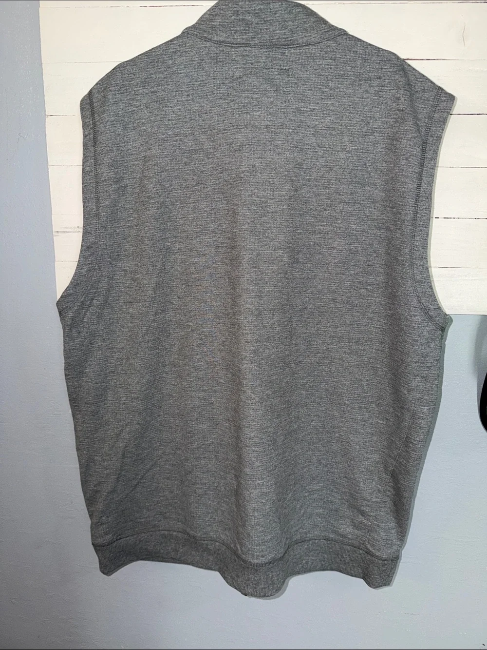 Linksoul Men's Grey Full-Zip Sleeveless Vest